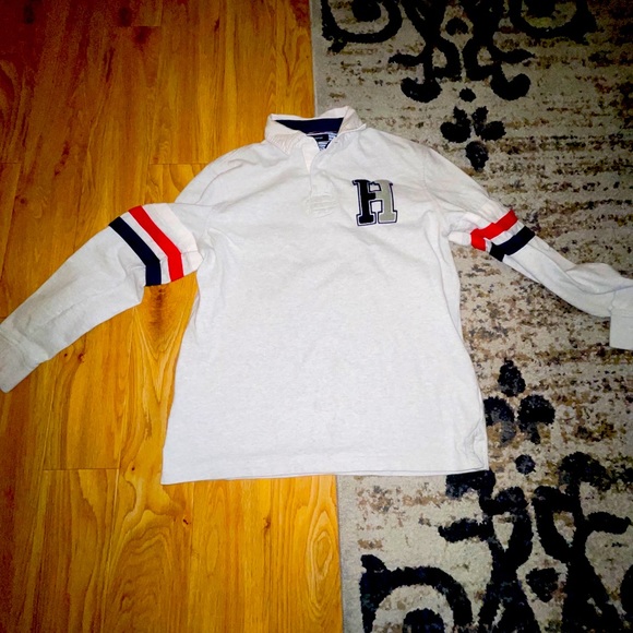 Tommy Hilfiger vintage varsity rugby long sleeve - Picture 1 of 2